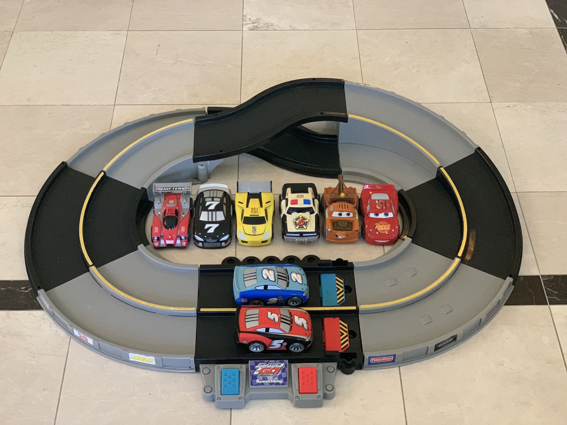 Fisher Price Snap and Go Speedway Track