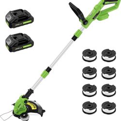 20V Electric Weed Wacker Edger Lawn Tool, Battery Powered