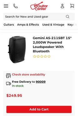 Gemini Bluetooth Wireless Speaker