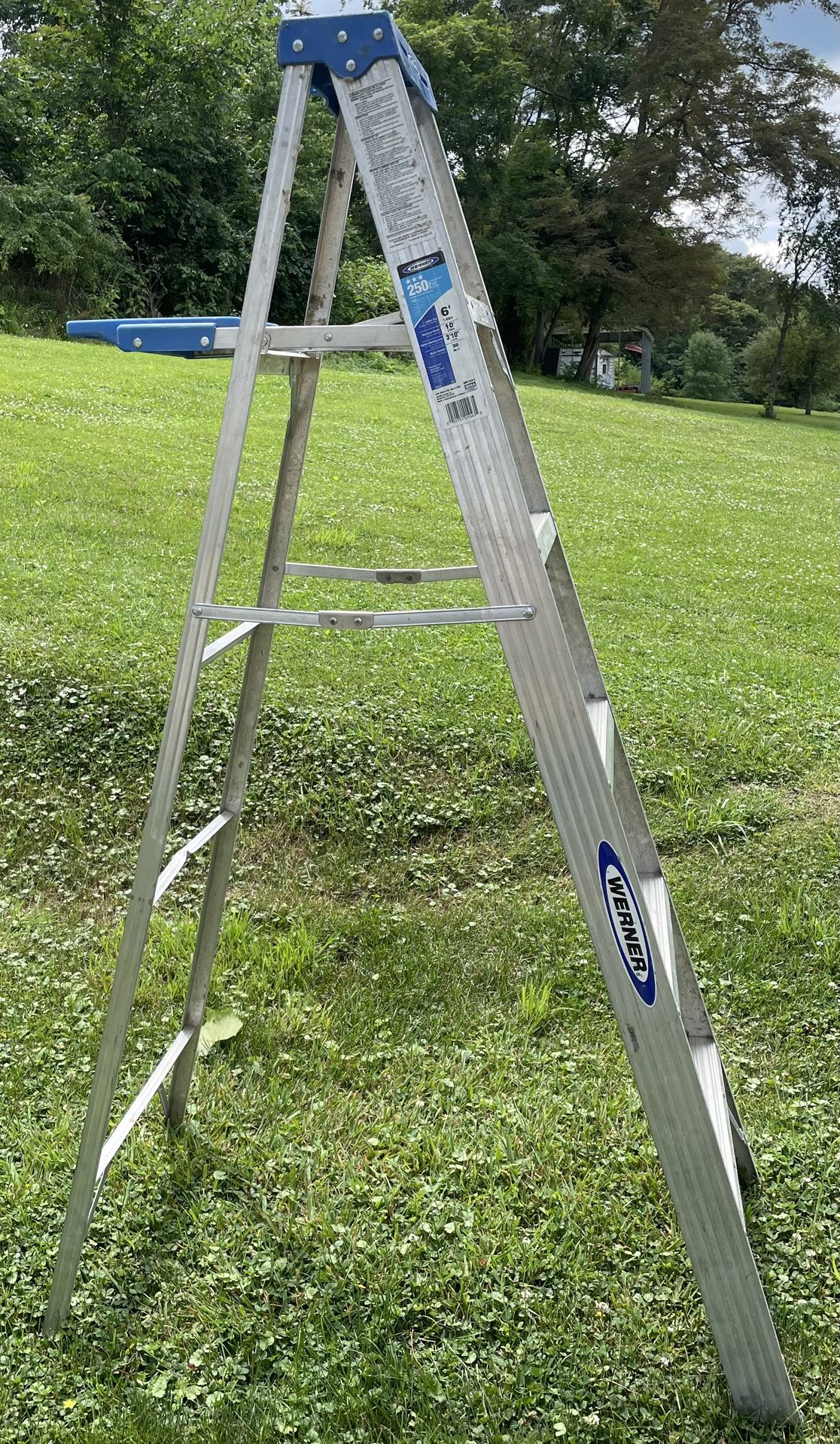 6’ Foot Werner Step Ladder 10’ Foot Reach.