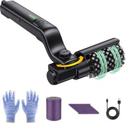 Electric Rotary Grill Brush for BBQ – 304 Stainless Steel Rotary Brush Head, Anti-Shedding Bristles, Rechargeable 3-Speed Power Control, Up to 90-Min 