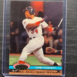 1991 Topps Stadium Club All-Star Kirby Puckett Baseball Card #144