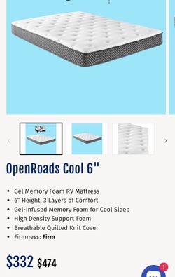 Queen Size Memory Foam Rv Mattress