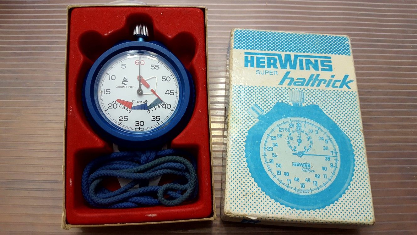 Herwins Super Hattrick Stopwatch, Vintage