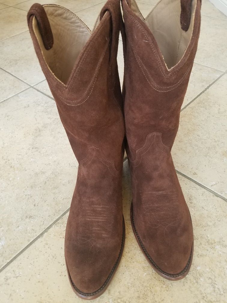 Tecovas suede boots