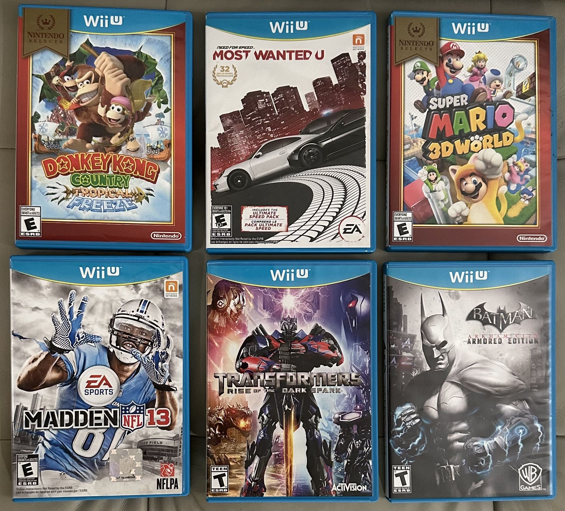 Nintendo Wii U Games