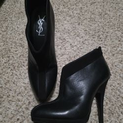 Authentic YSL Platform Stiletto Booties Sz 39/8.5