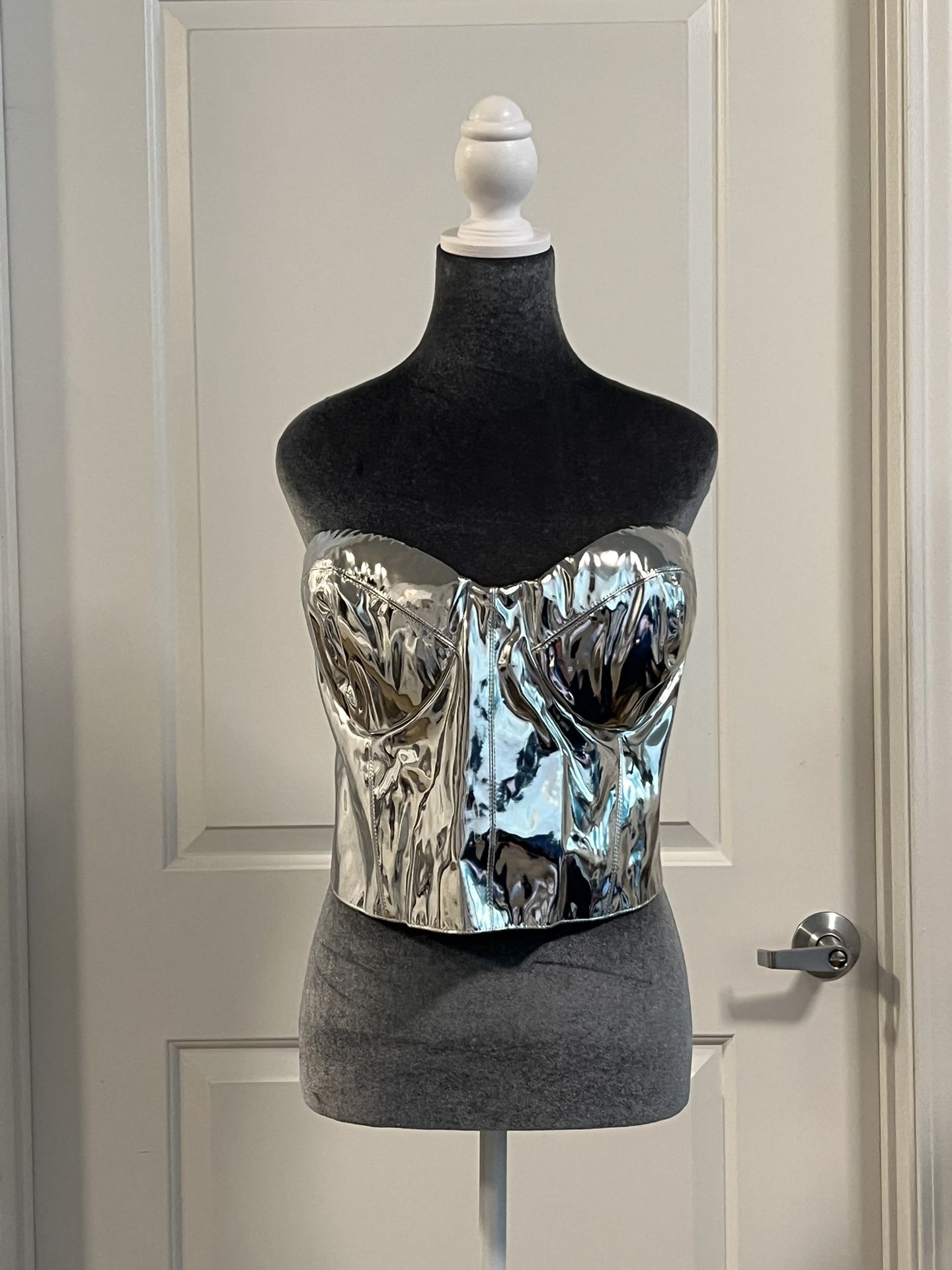 Silver corset