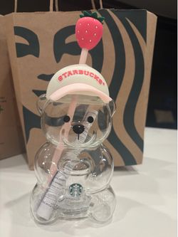 Starbucks Bearista Strawberry Cups