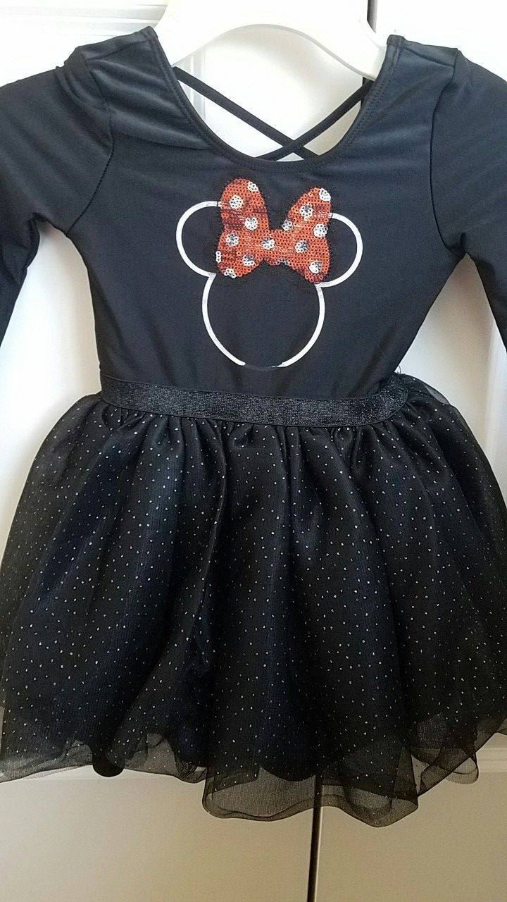 New with tags girls clothes Minnie mouse dance leotard tutu dress size 2T or 3T