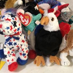 TY 2001, 02,03 and 2004 Beanie Babies $3 Ea Or $25. For All 