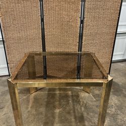 Gold  Glass Table 