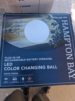 Hampton Bay LED Color Changing Ball Light