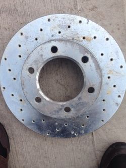 Chevy 6lug drilled rotors brand new