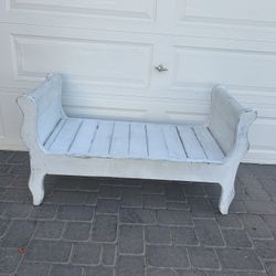 White Mattress Bench-Ottoman - Can Deliver!