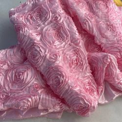 Pink Fabric Flowers