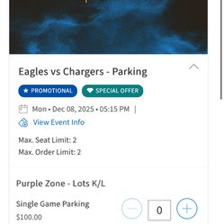 Chargers Vs Eagles Tailgate Parking