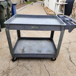 Uline Flat Shelf Utility Cart 