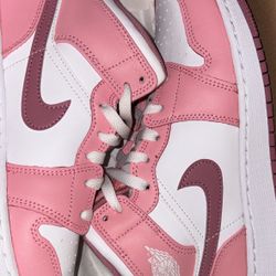 Pink Air Jordan Mids 