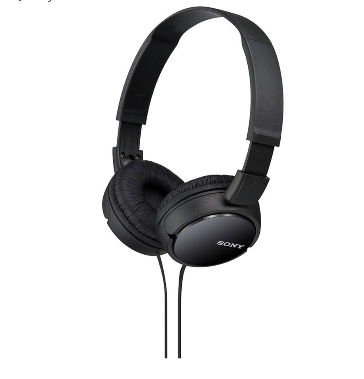 Sony MDR-ZX110 Stereo Headphones Loud and Clear Sound Quality - Black