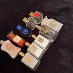 10 PERFUME EMPTY BOTTLES 