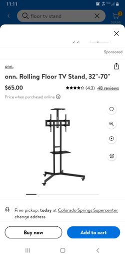 Universal Rolling TV Stand 32"-70" TV
