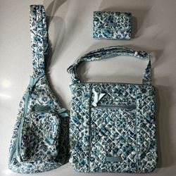 Set Of Vera Bradley Bags And Wallet.
