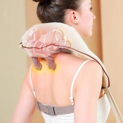 3D Shoulder And Neck Massager With Heat - USB Rechargeable Deep Tissue Massage For Men And Women, Elderly Health Gift, Mother's Day Gift Father's Day 