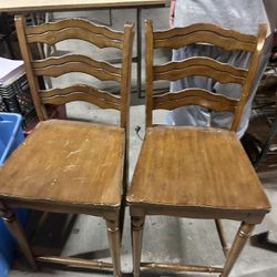 Pier One Imports Solid Wood Bar Stools 