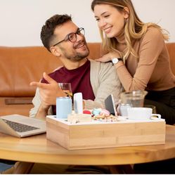 New Couch Cup Holder Tray, Silicone Couch Caddy Waterproof Anti-spill Sofa Cup Holder for Sofa Bed Car Seat Organizer, Christmas Hold Mugs, D