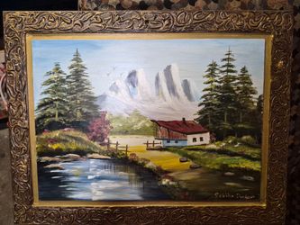Antique Oil painting Sabiha Durkan