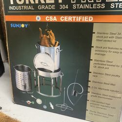 Industrial Turkey Fryer Sunjoy Stainless Steel