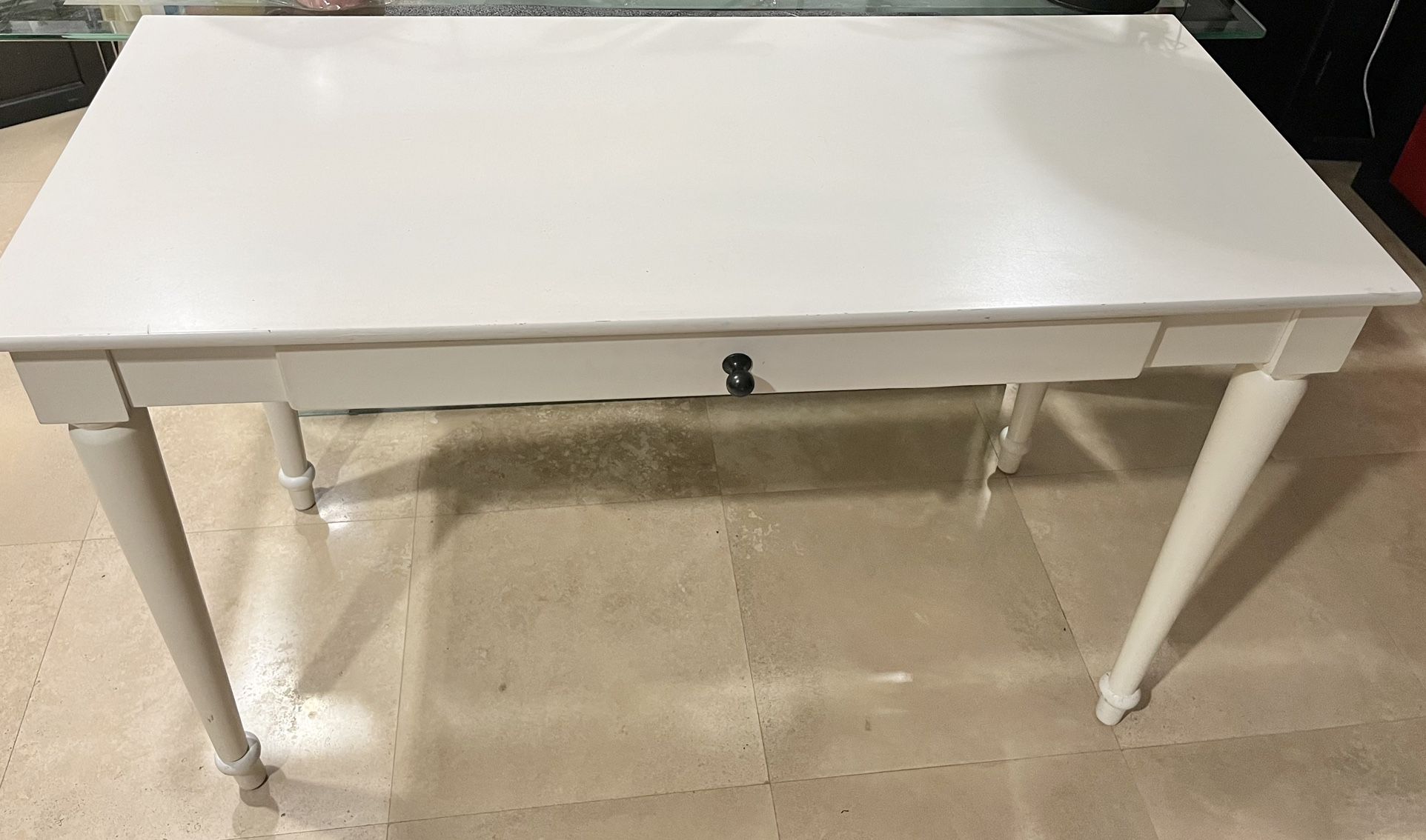 Desk With Drawer for Storage or Keyboard.