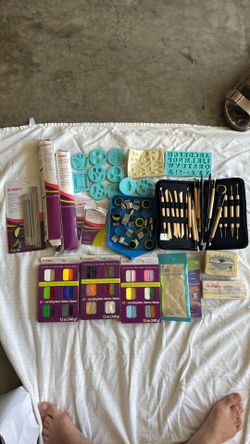 Variety Of Clay Supplies And Tools