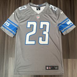Nike Darius Slay JR #23 Detroit Lions Color Rush Gray Dri-Fit Jersey Men’s Small