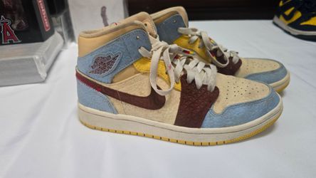 Jordan 1 Mid SE Fearless Maison Chateau Rouge Men's