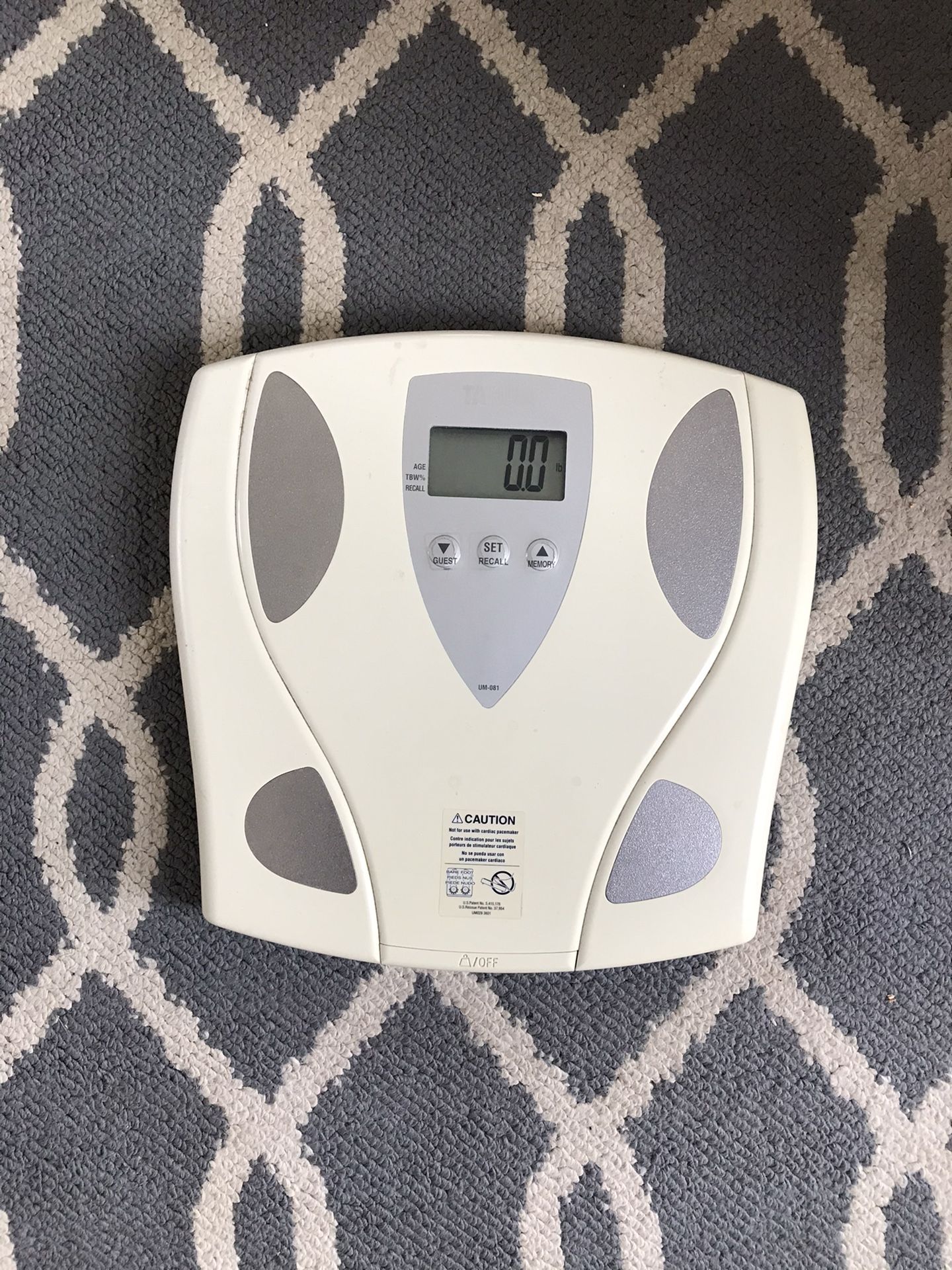 Digital scale - accurate with fresh batteries