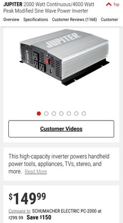 Jupiter2000 watt inverter 4000 peak
