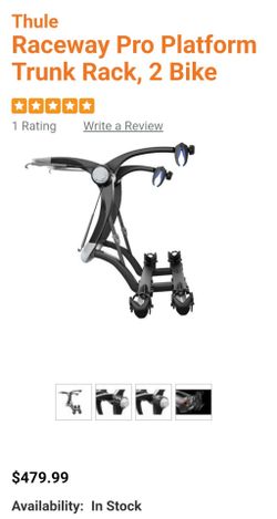 Thule Raceway Pro Platform Trunk Rack - 2 Bike Rack
