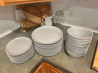 Gray Set of Dishes
