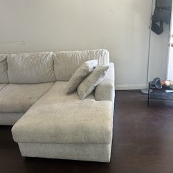 Cream / White Sectional 