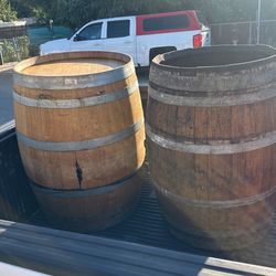 Empty Wine Barrels