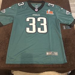 Philadelphia Eagles Cooper Dejean #33 Size Medium Green Jersey