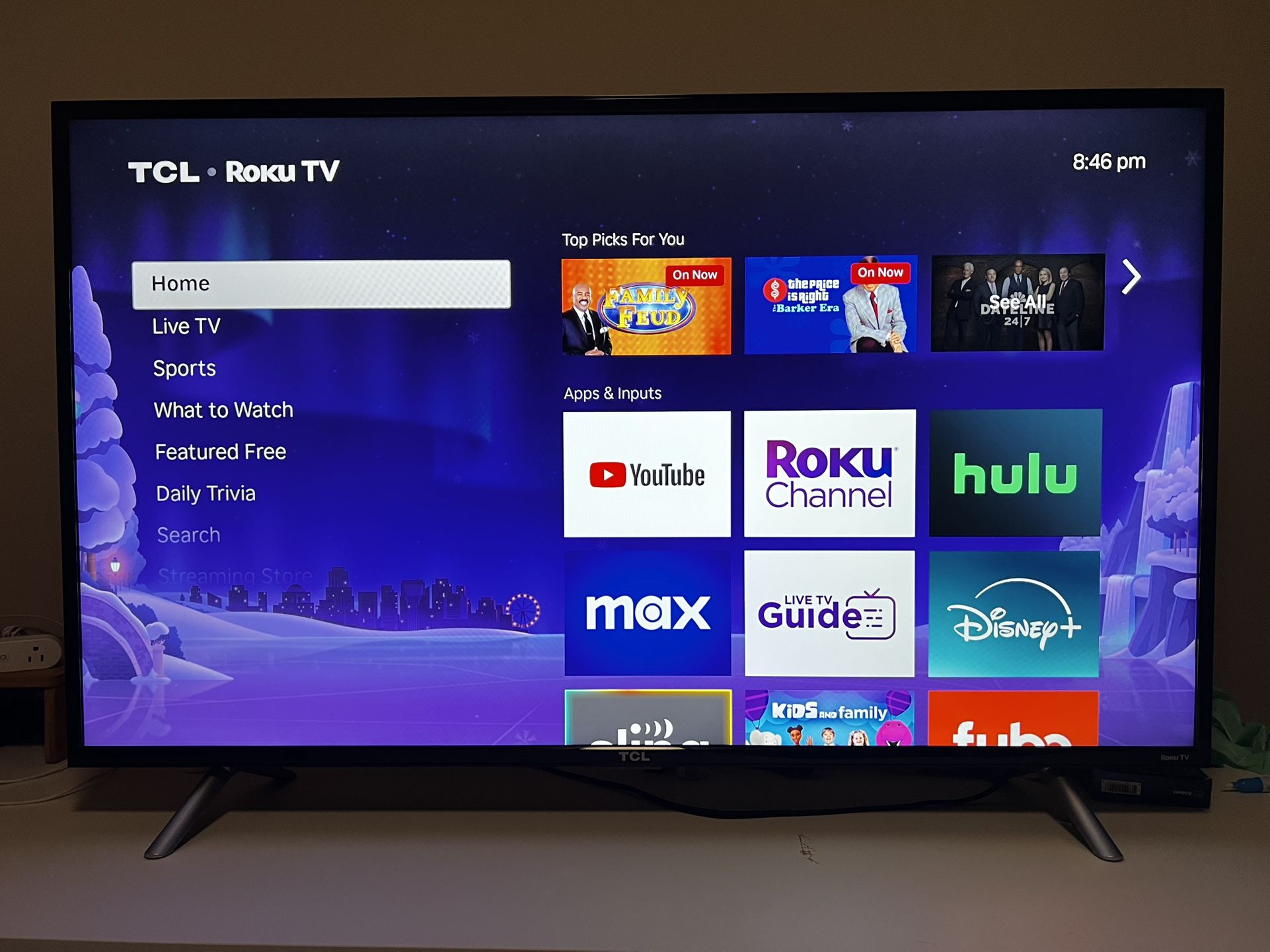 TCL 49” LED 4 Series 2160p TV With Roku TV
