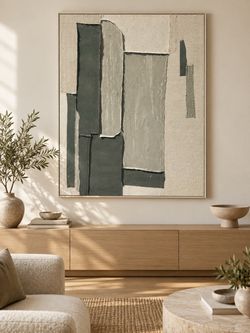 Large Abstract Textured Wall Art