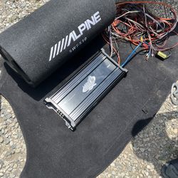 Alpine Subwoofer & Lanzer 3000w amplifier