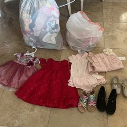 Girls Clothing And Shoes Lot 