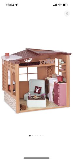 Our Generation Cozy Cabin Dollhouse NWT