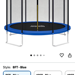 SereneLife Trampoline Outdoor 8FT