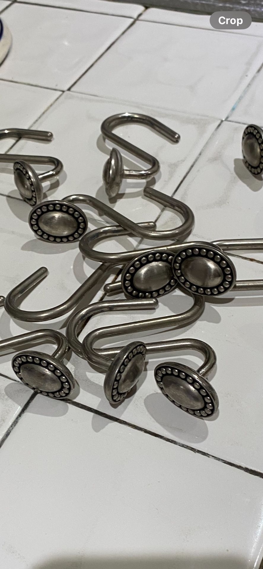 Vintage Pottery Barn Shower Curtain Hooks